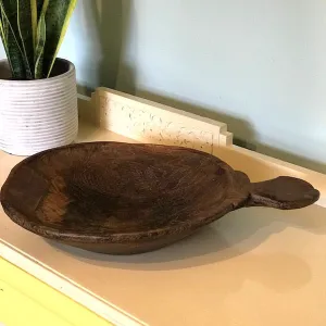 Large single-handled vintage trug