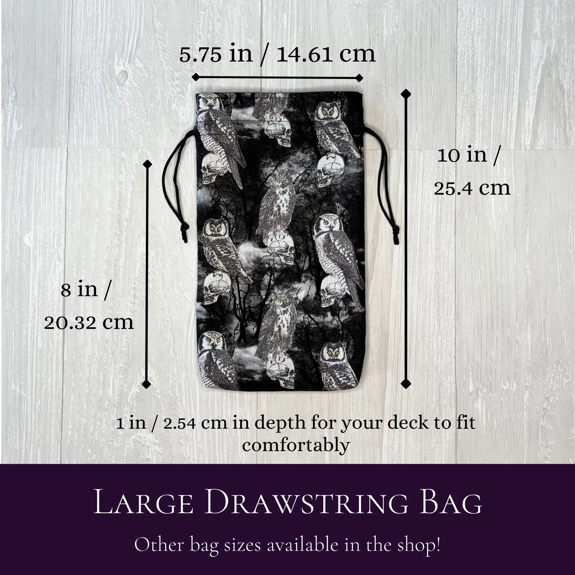Large Sized Owl Tarot Bag