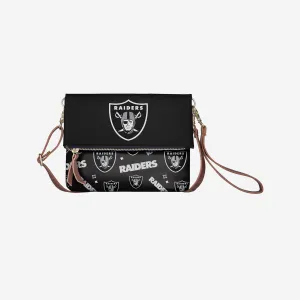 Las Vegas Raiders Printed Collection Foldover Tote Bag