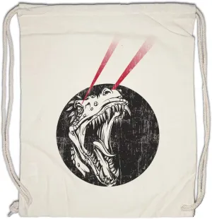 Laser T-Rex Drawstring Bag Gym Sack