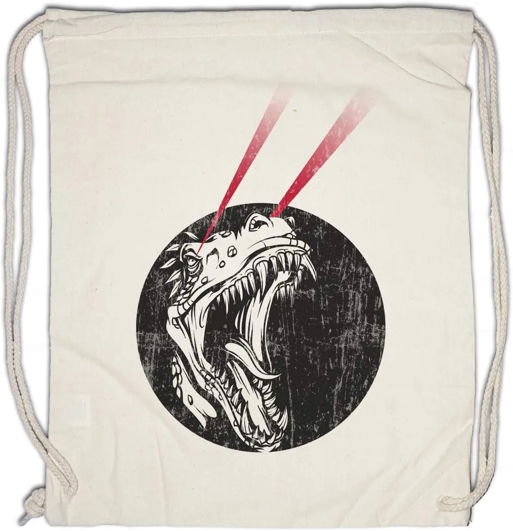Laser T-Rex Drawstring Bag Gym Sack