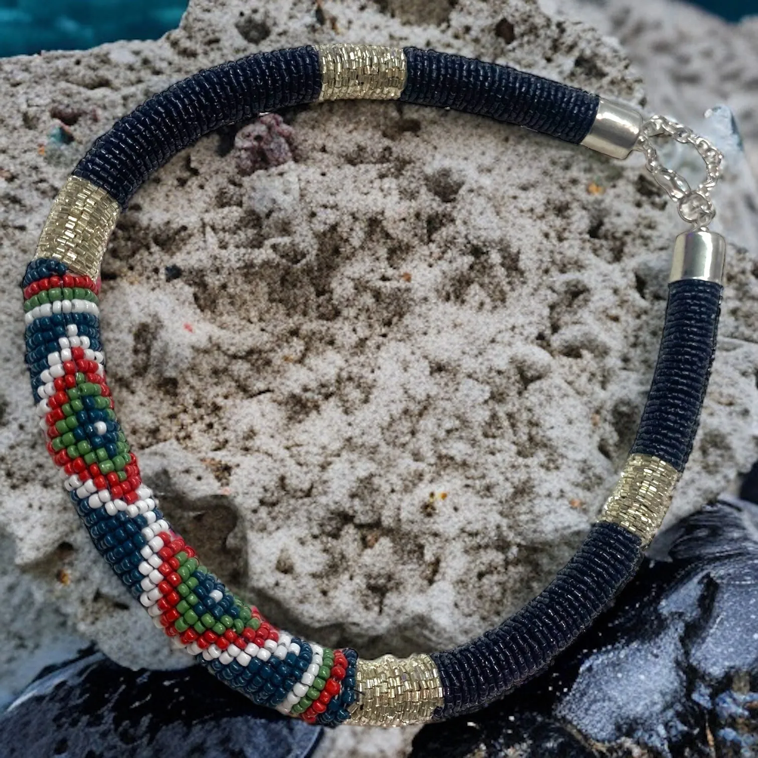 Late in the Evening Beaded Statement Necklace