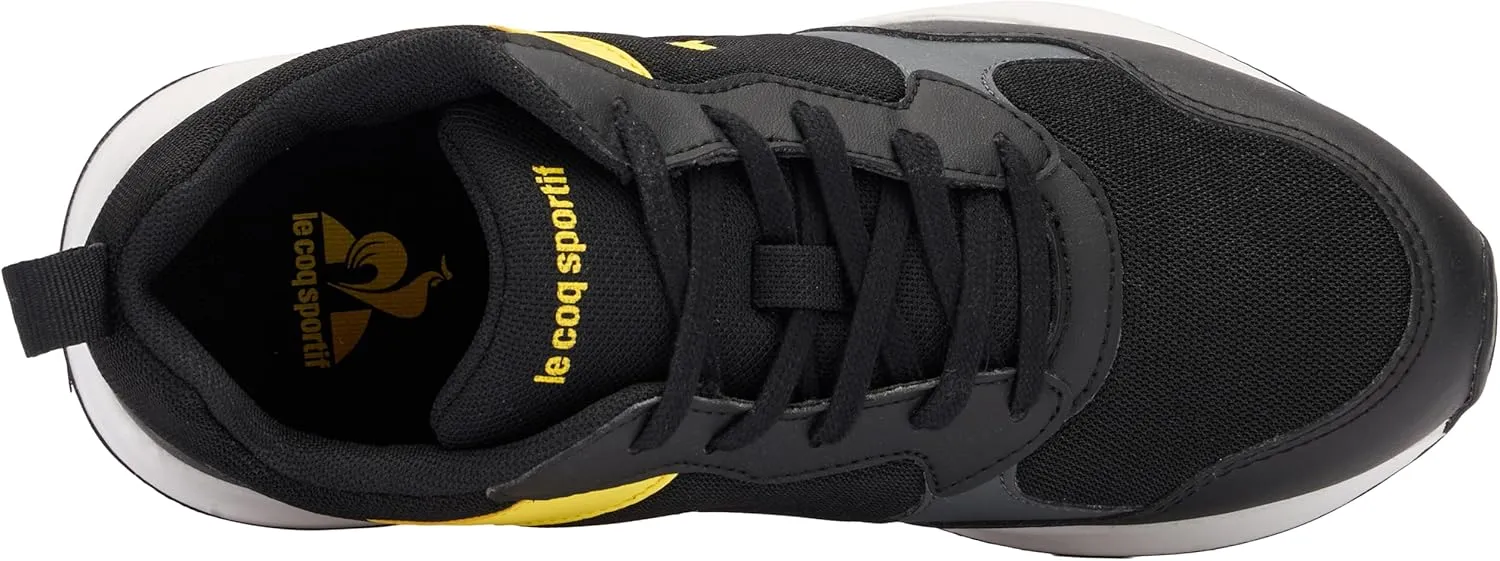 Le Coq Sportif Unisex Kid's R500 Gs Black/Blazing Yellow Sneaker