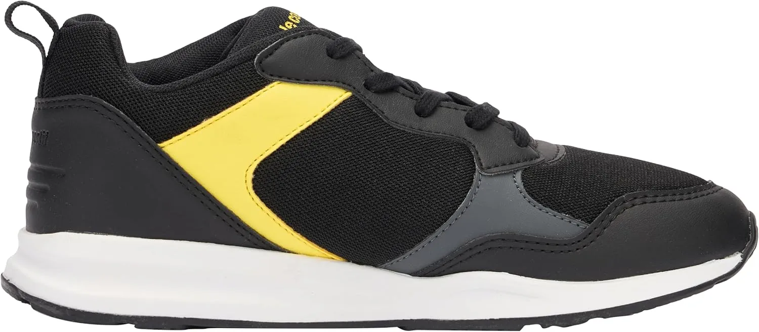 Le Coq Sportif Unisex Kid's R500 Gs Black/Blazing Yellow Sneaker