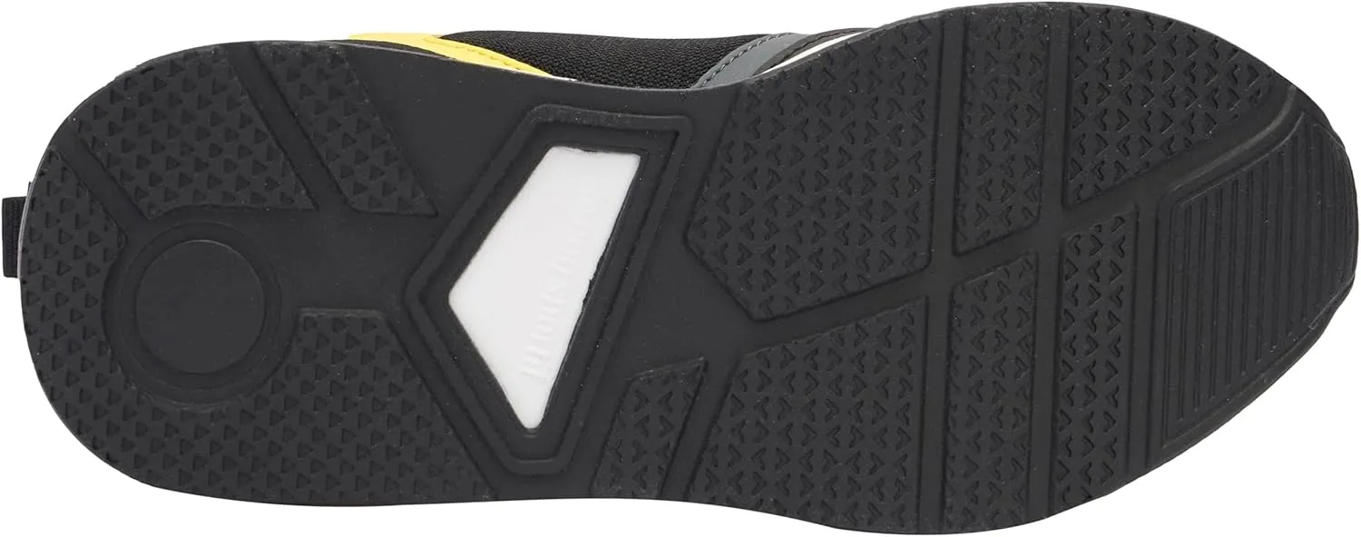 Le Coq Sportif Unisex Kid's R500 Gs Black/Blazing Yellow Sneaker