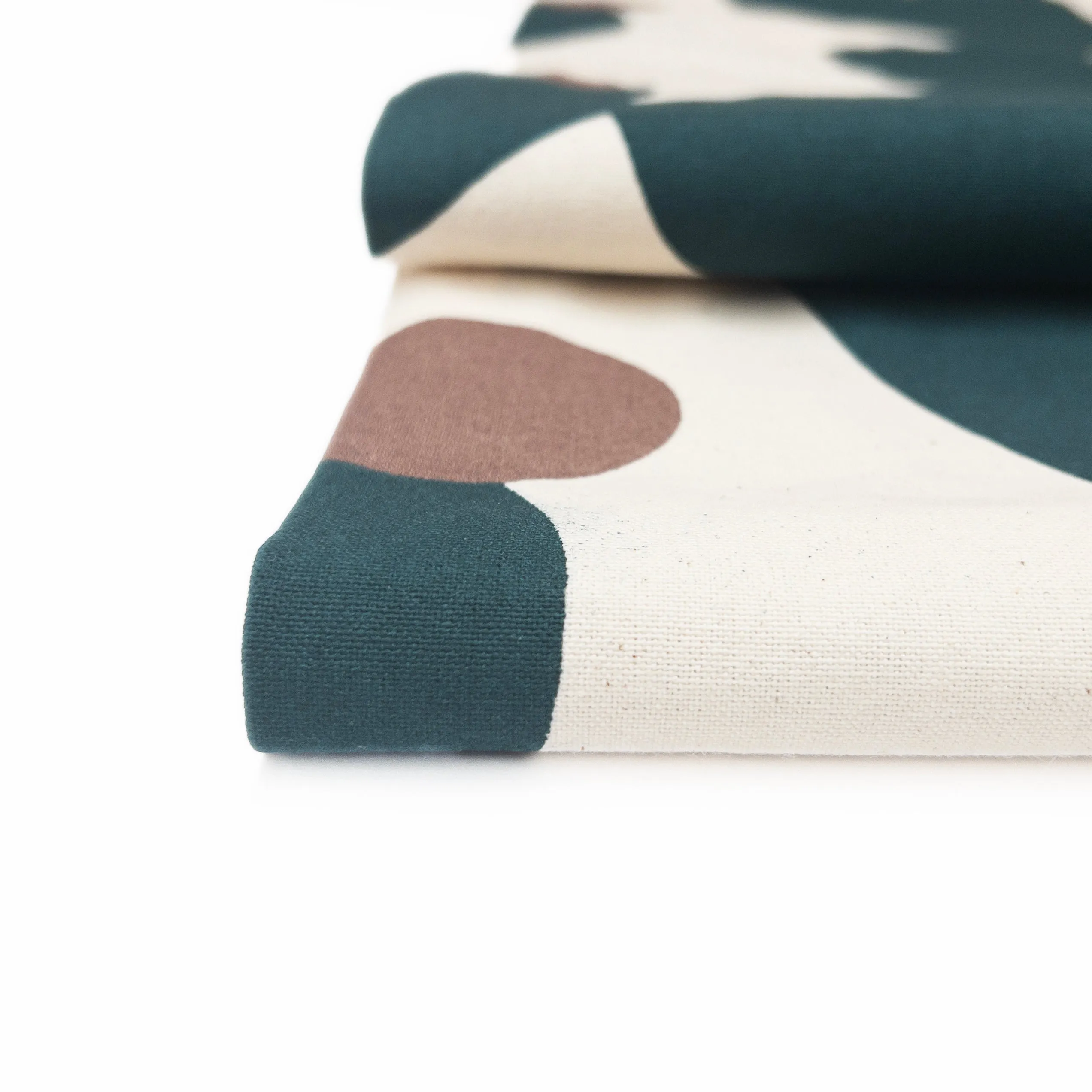 Leafly Bold Canvas Print in Bottle Green