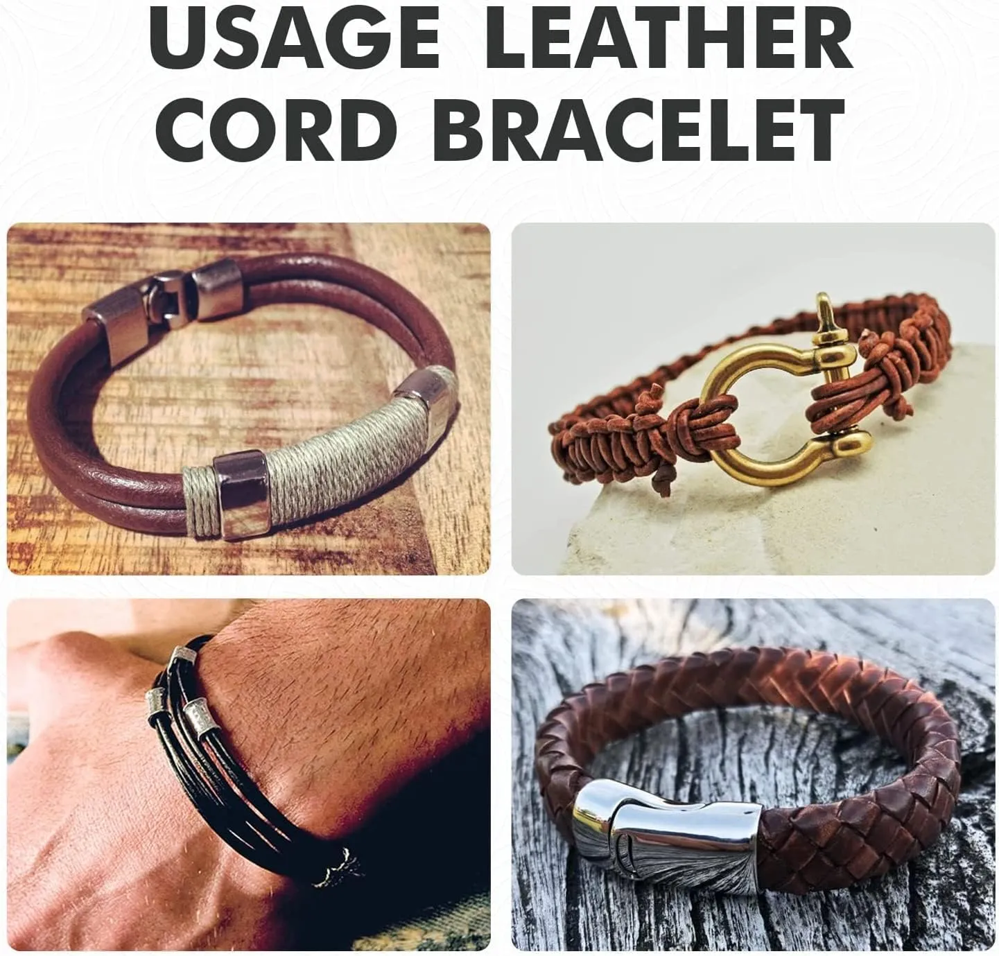 Leather Cord for Jewelry Making, Round Cording 1.5 mm Rope, 27 Yards Used for Crafts, Necklace String, Braiding - Gypsy Sippa