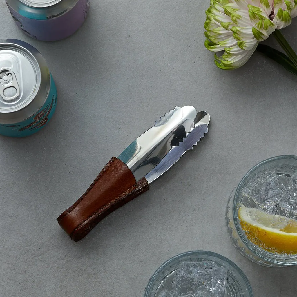 Leather Ice Tong