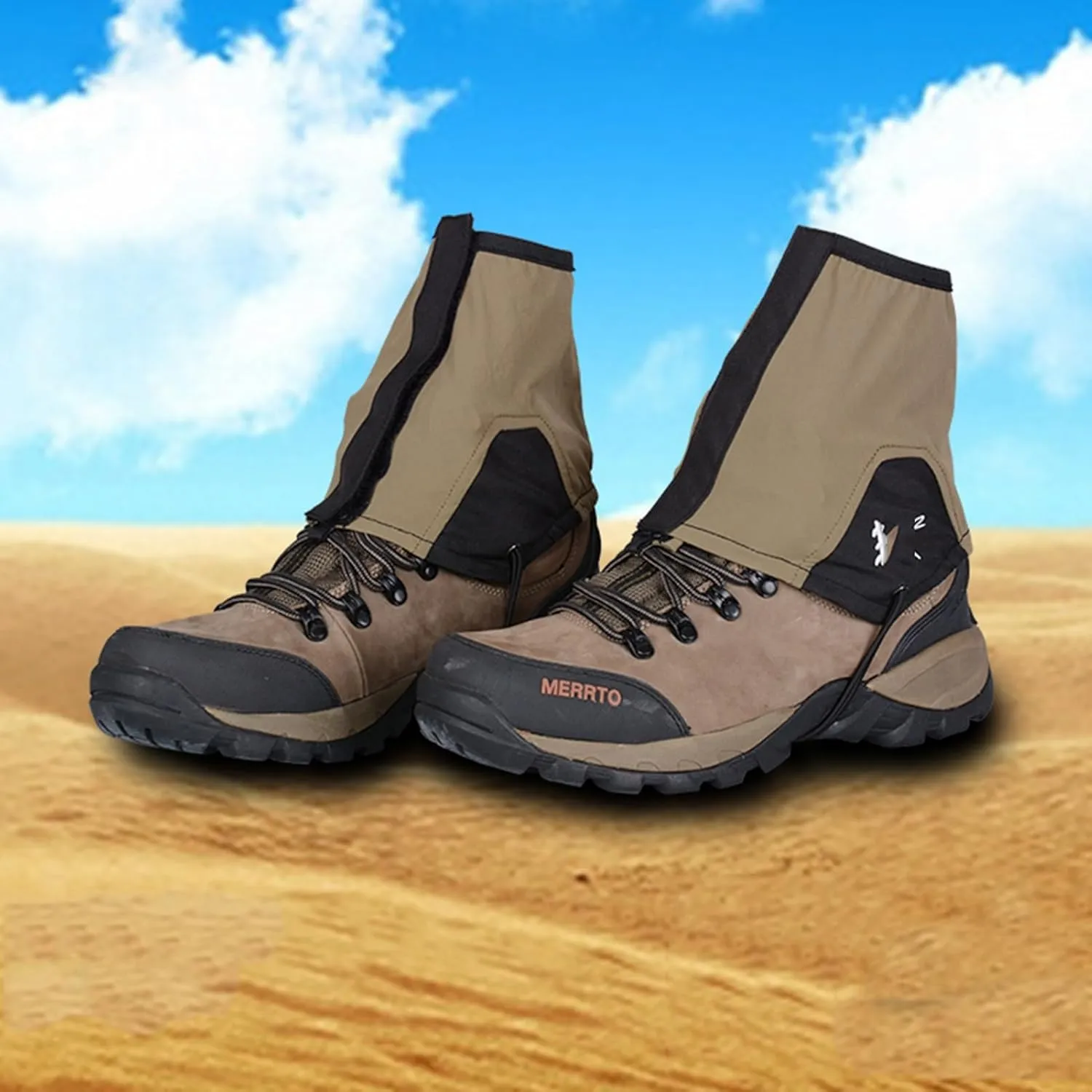 Leg Gaiters,Breathable Snake Gaiters Boots,Nylon Fabric Adjustable Lightweight Shoes Gaiters,Perfect for Snow Trail Running Hiking Walking Mountain Climbing