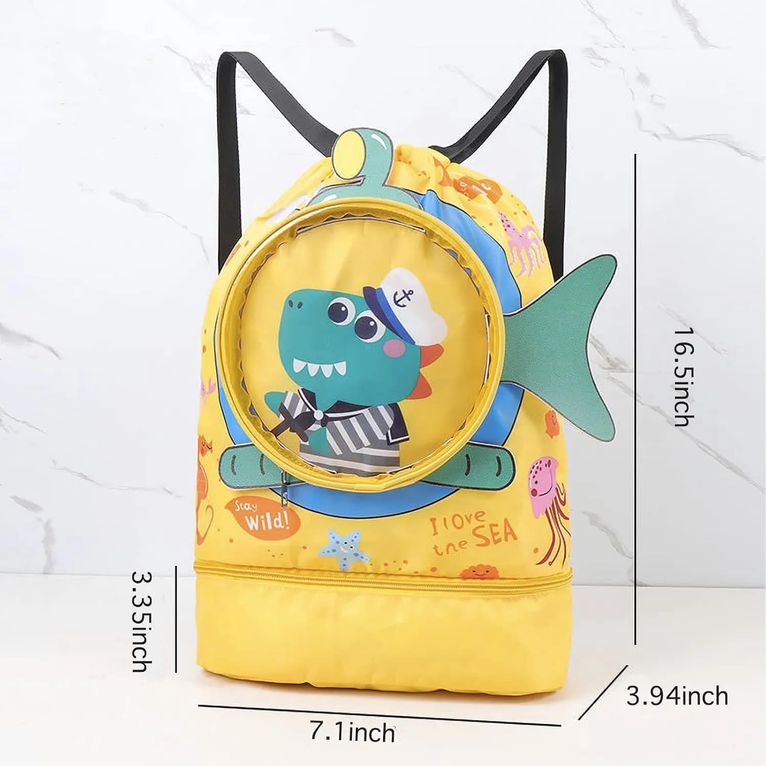 Lightweight Drawstring Gym Bag Swim Bags Yogo Backpack Waterproof Draw String Sackpack Beach Backpacks Sport Knapsack for Men Women Camping Hiking Shopping Swimming Dance Travel