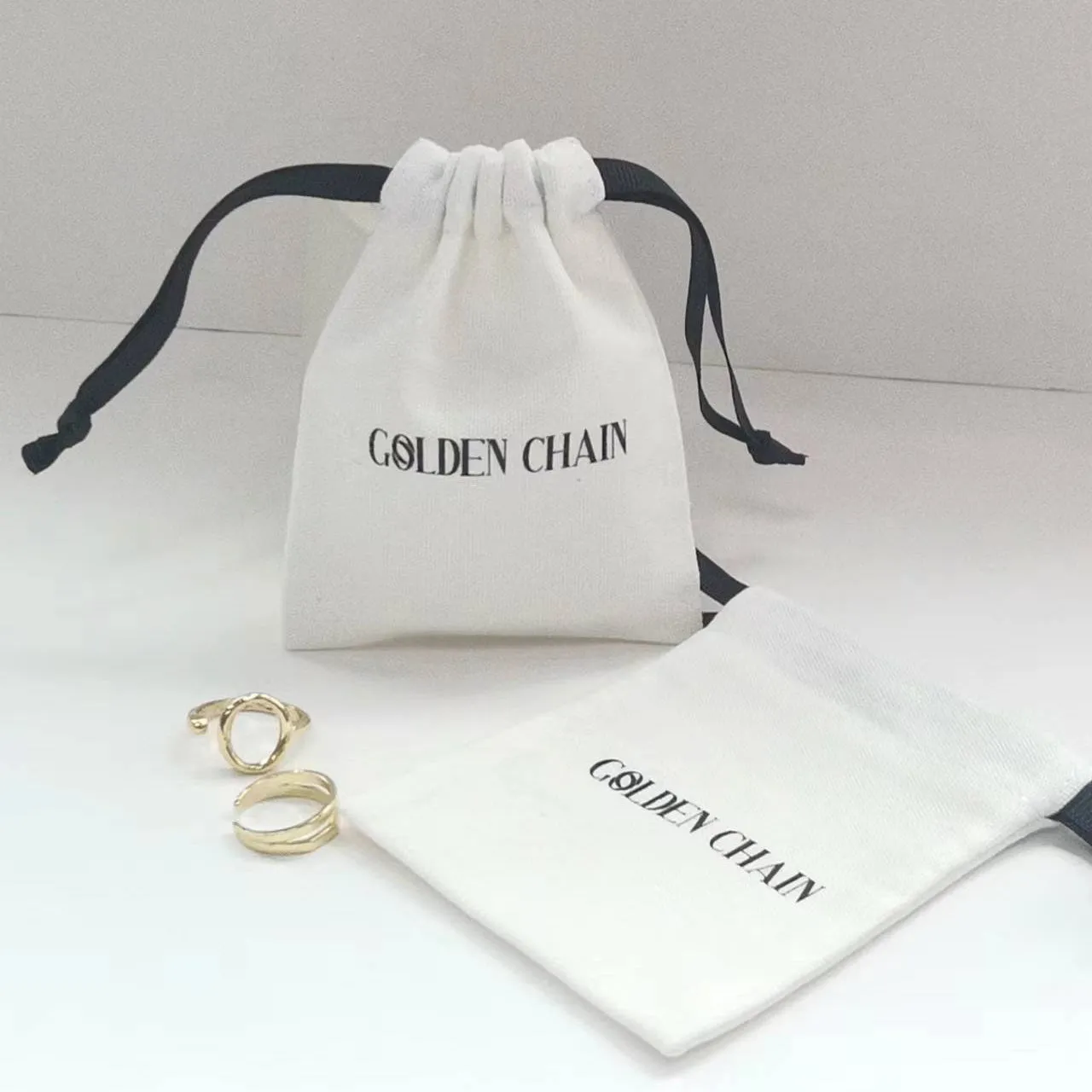 Lionwrapack cotton dust drawstring bags custom jewelry packaging pouch