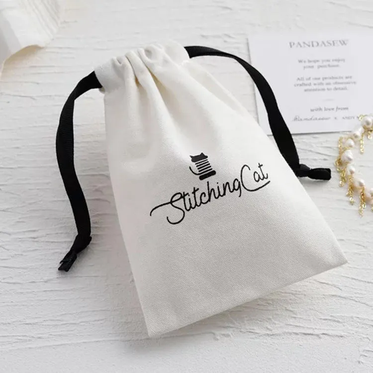 Lionwrapack cotton dust drawstring bags custom jewelry packaging pouch