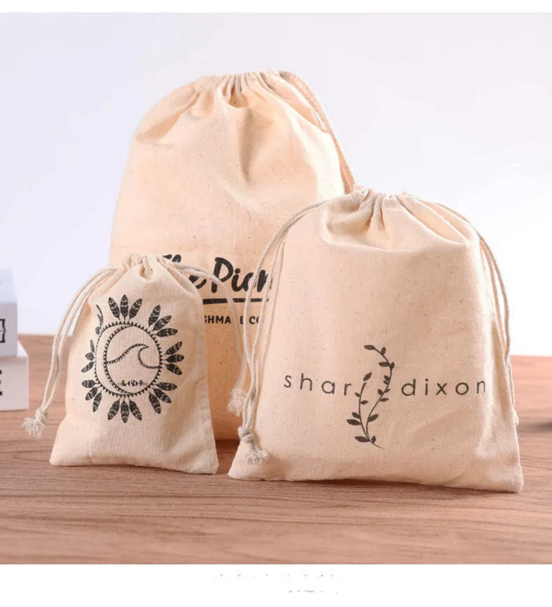 Lionwrapack cotton dust drawstring bags custom jewelry packaging pouch