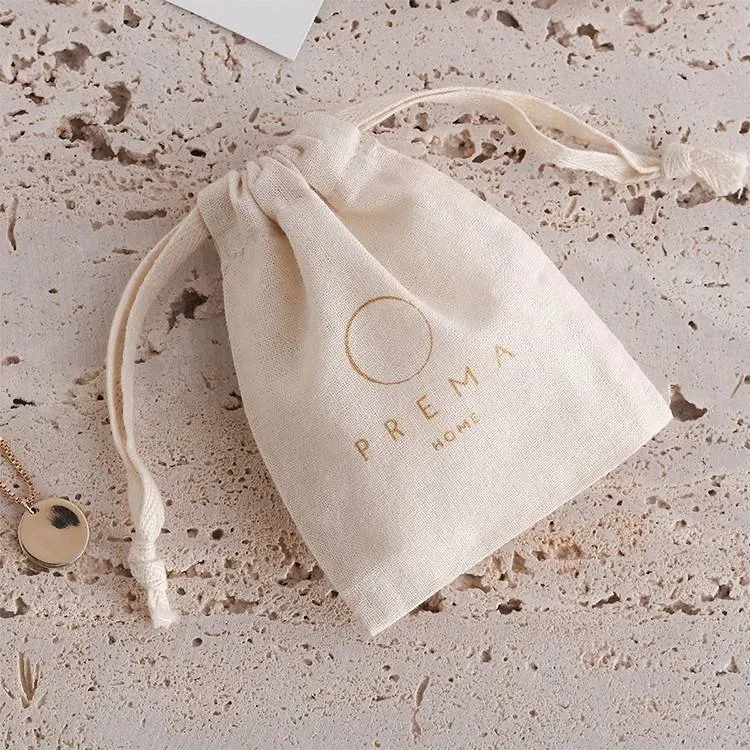 Lionwrapack cotton dust drawstring bags custom jewelry packaging pouch