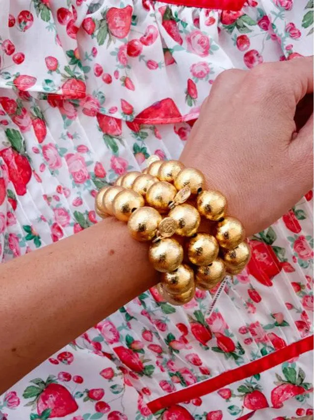 Lisi Lerch Georgia 14mm Brushed Gold Bracelet