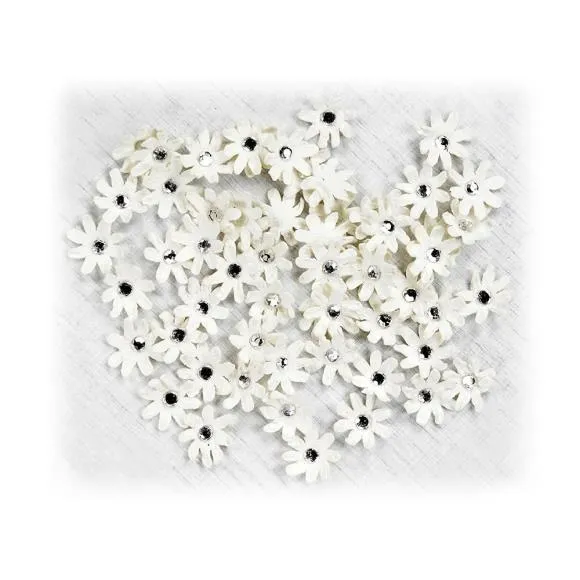 Little Birdie Handmade Florettes Flowers Beaded Micro Moon Light 60 per Package
