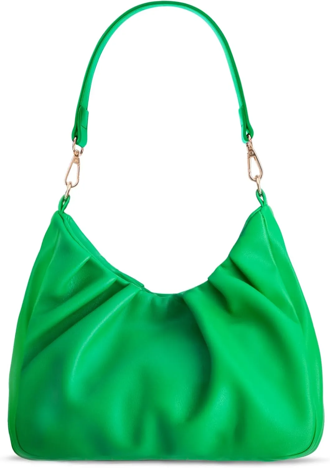 LIVACASA Shoulder Bags for Women, Cute Soft Small Clutch Purses,PU Leather Hobo Crossbody Tote Dumpling Bags with Pockets