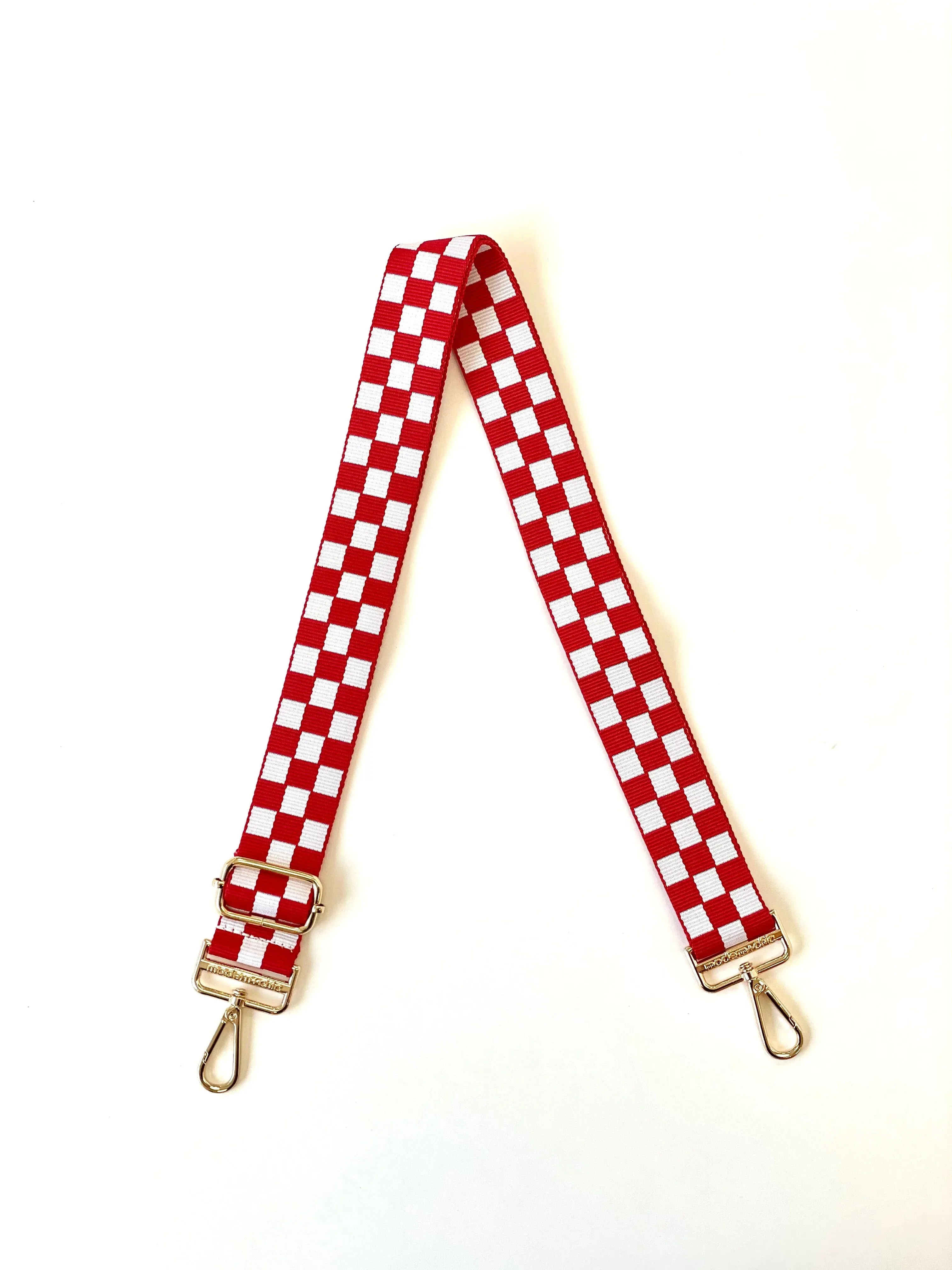 Lizzie Checkered Adjustable Bag Strap - 3/25