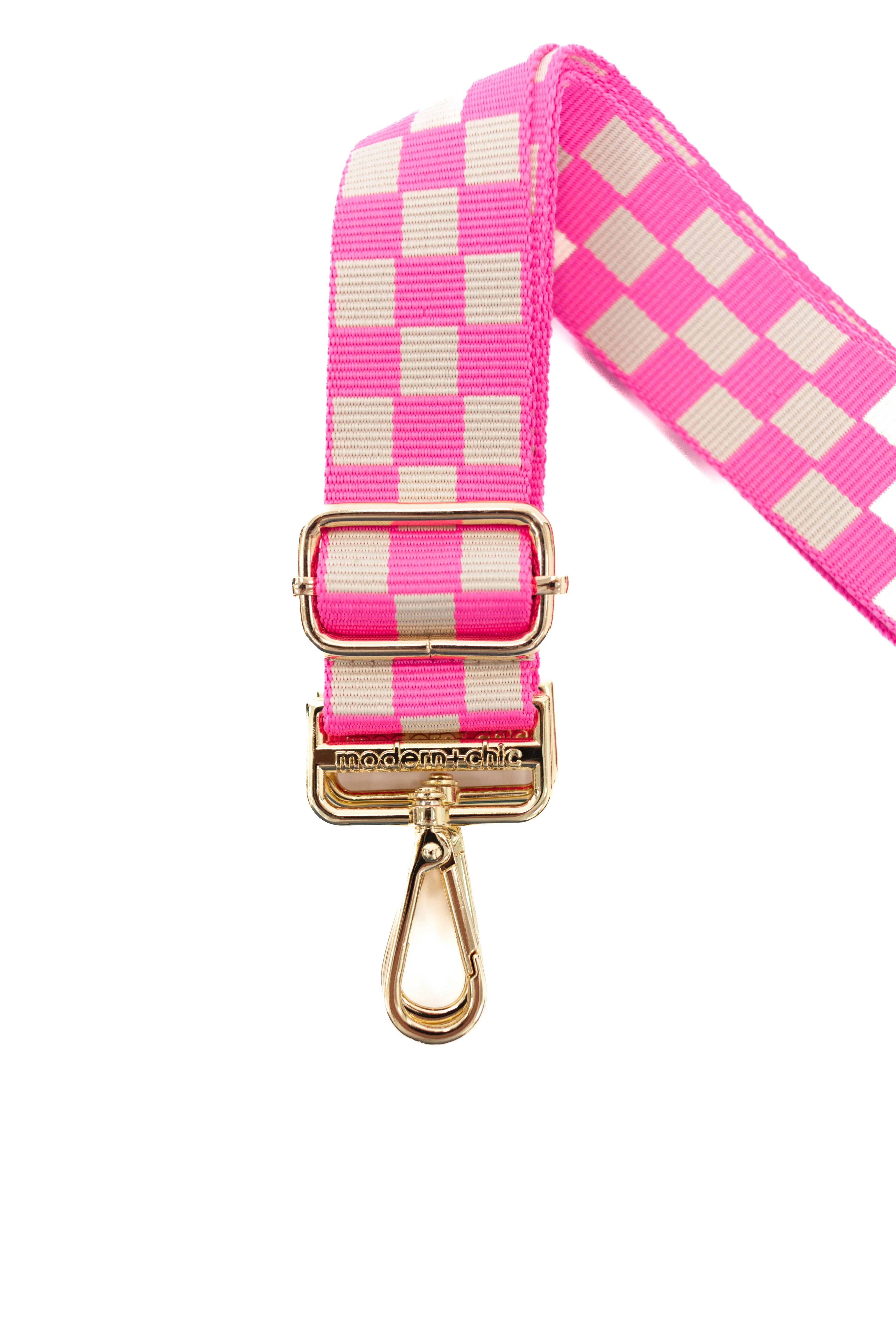 Lizzie Checkered Adjustable Bag Strap by modern chic