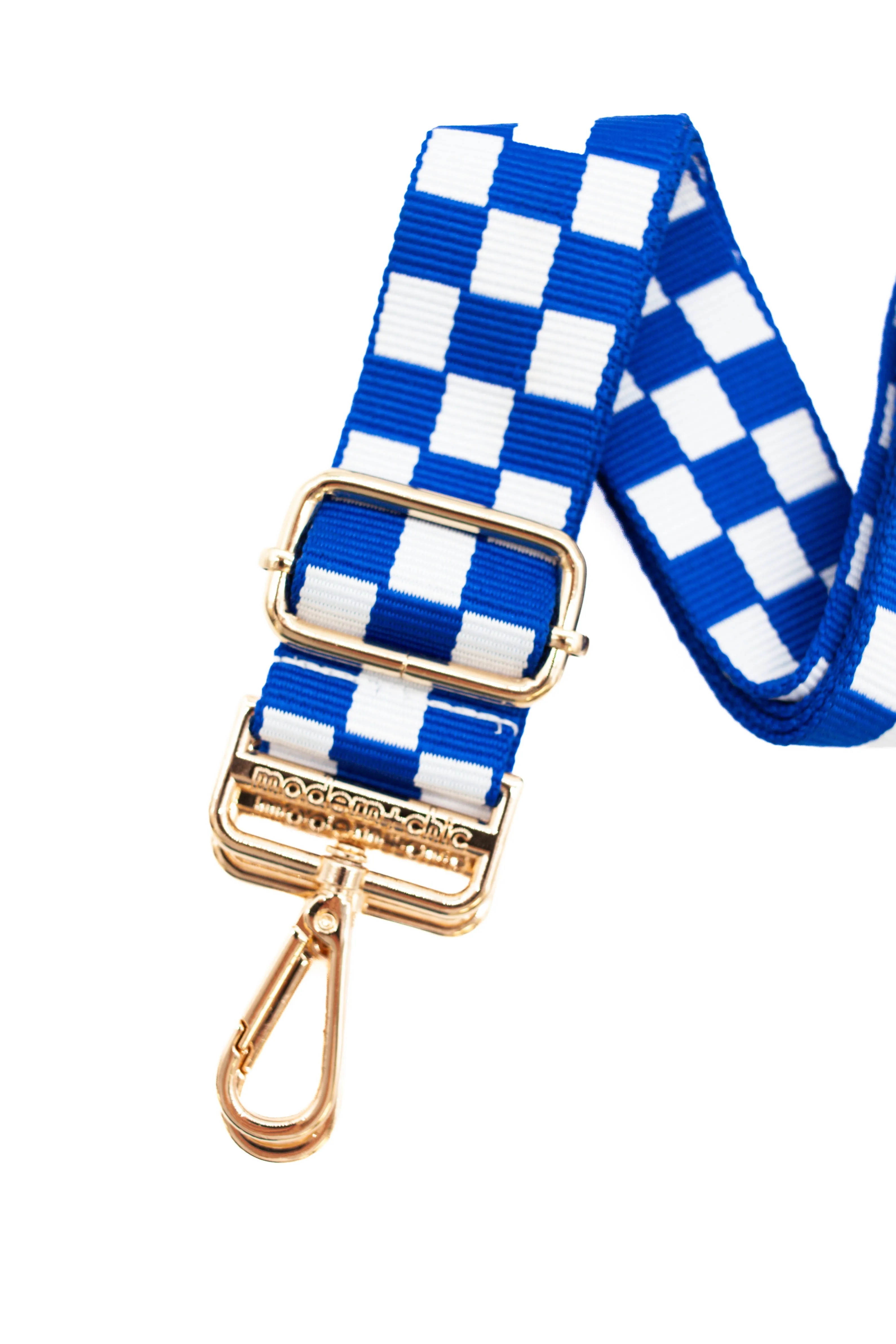 Lizzie Checkered Adjustable Bag Strap by modern chic