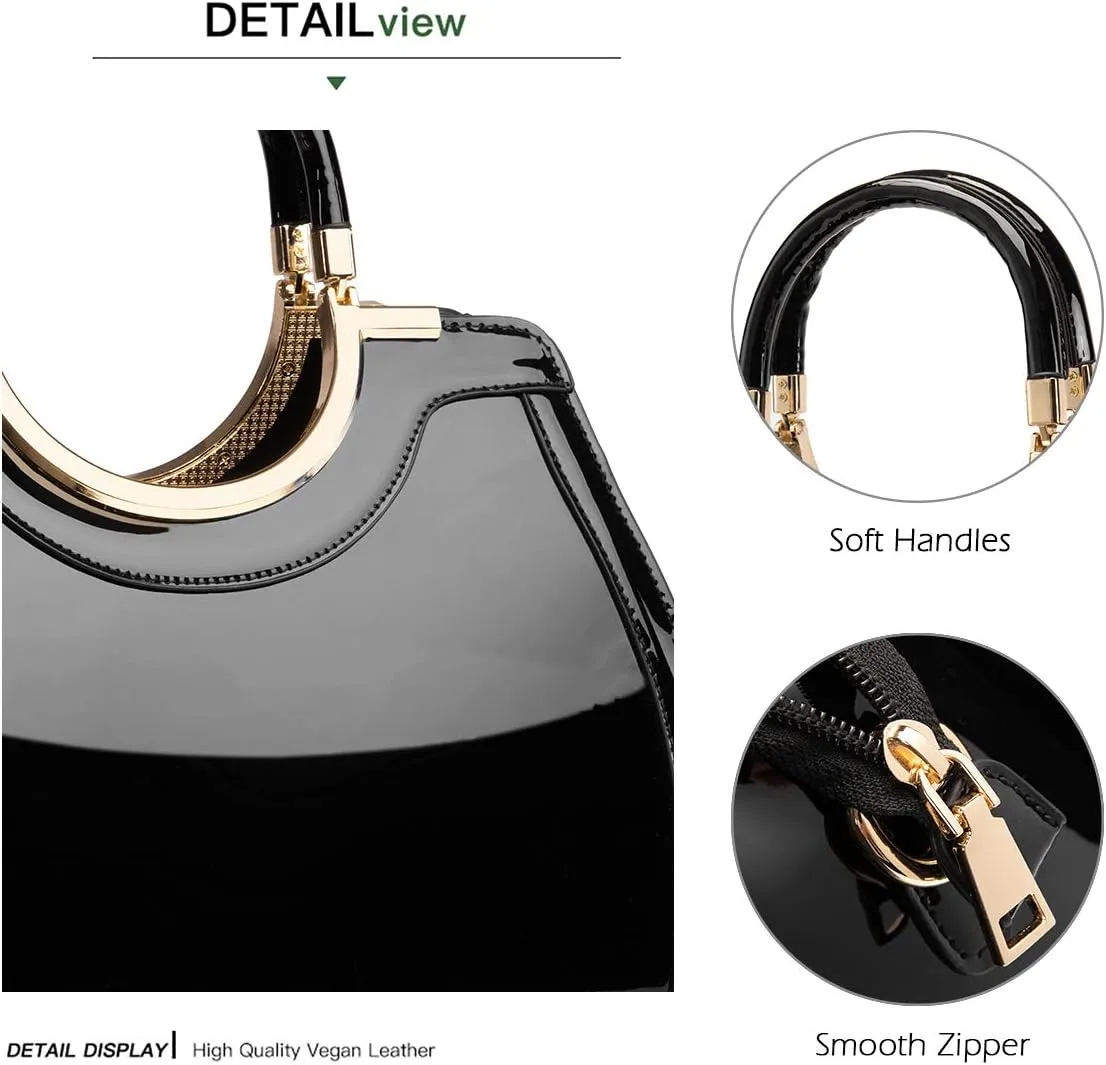 LJOSEIND Women’s Handbags Designer Purses Satchel Totes Structured Shoulder Bags