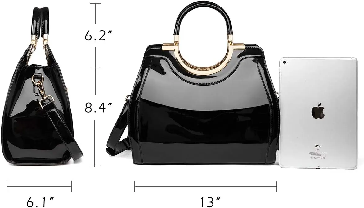 LJOSEIND Women’s Handbags Designer Purses Satchel Totes Structured Shoulder Bags