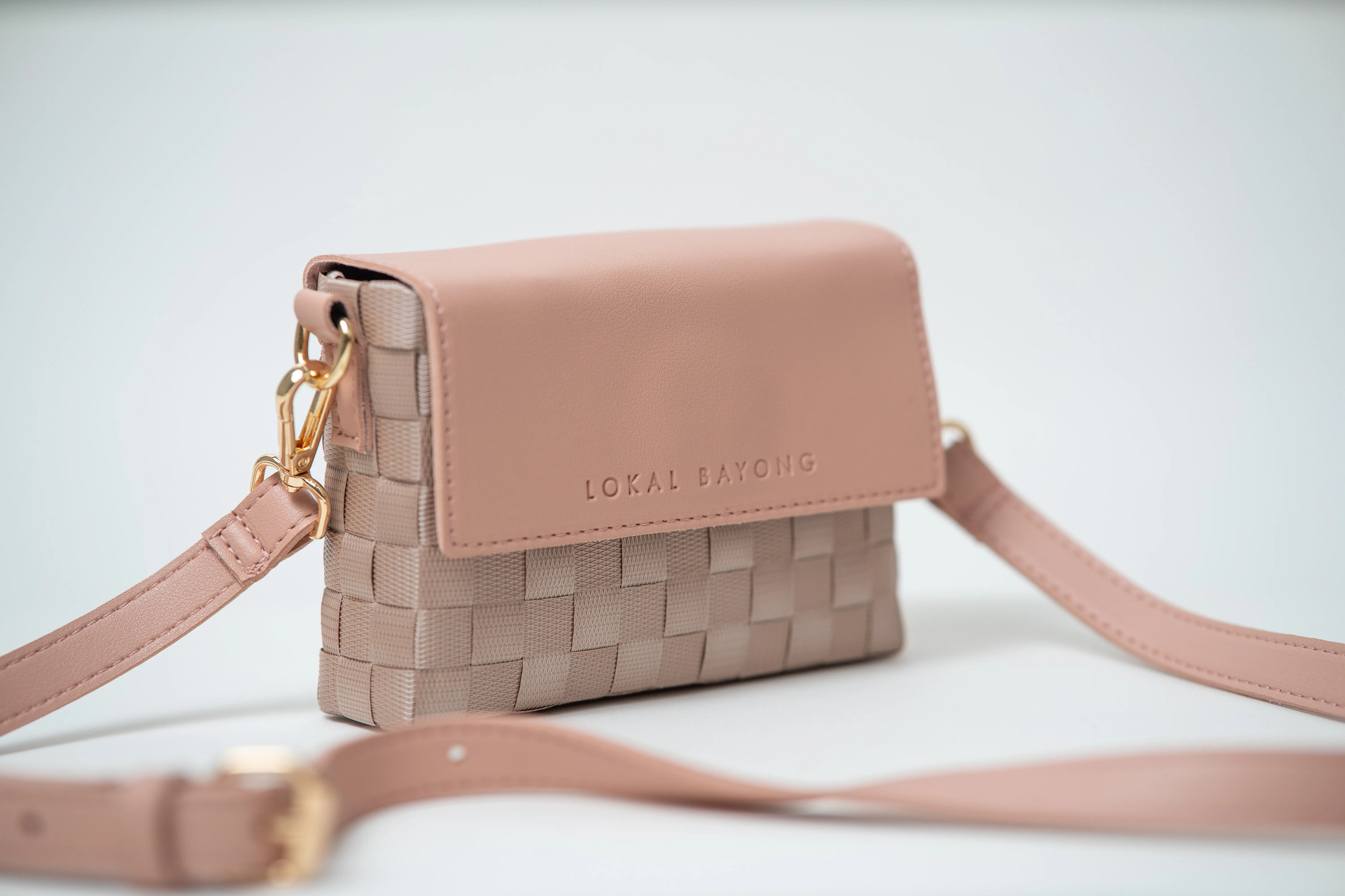 Lokal Bayong Daile Vegan Leather/Hand-Woven Sling Bag