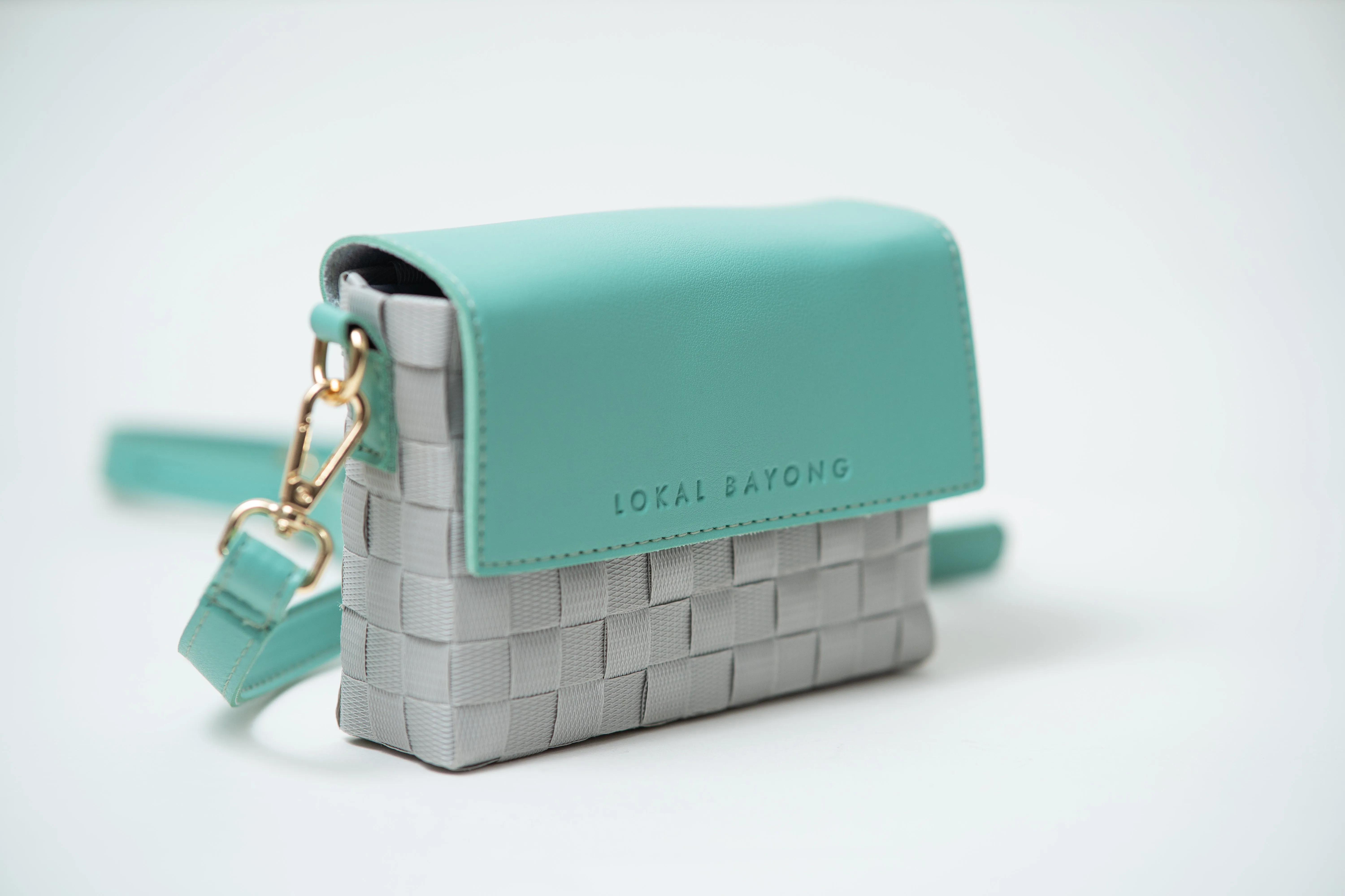 Lokal Bayong Daile Vegan Leather/Hand-Woven Sling Bag