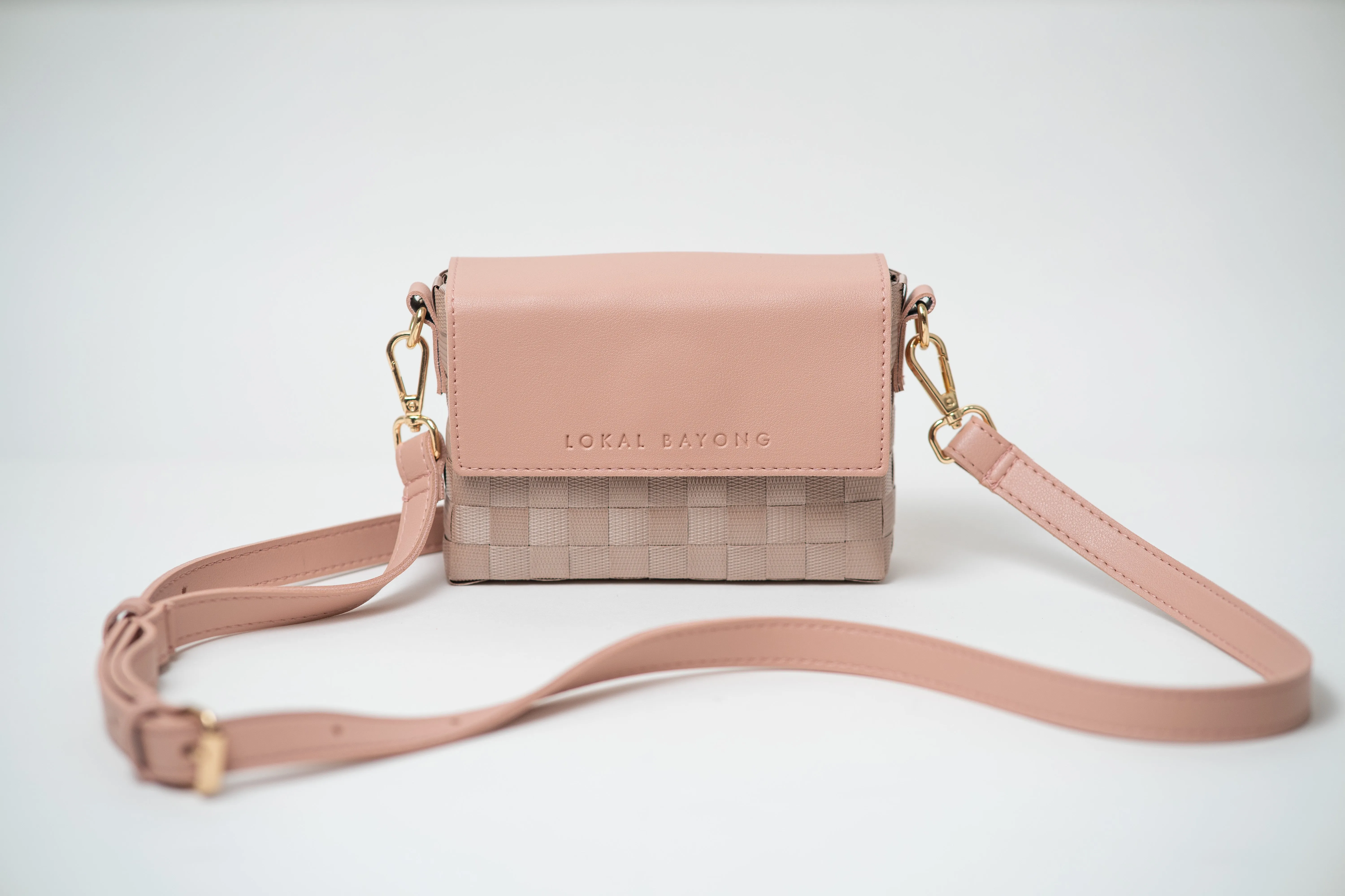 Lokal Bayong Daile Vegan Leather/Hand-Woven Sling Bag
