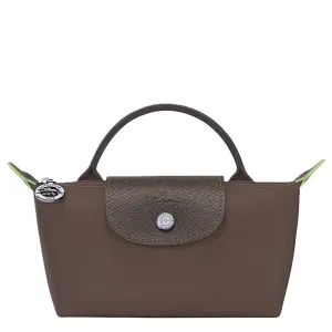 Longchamp Le Pliage Green Pouch with Handle