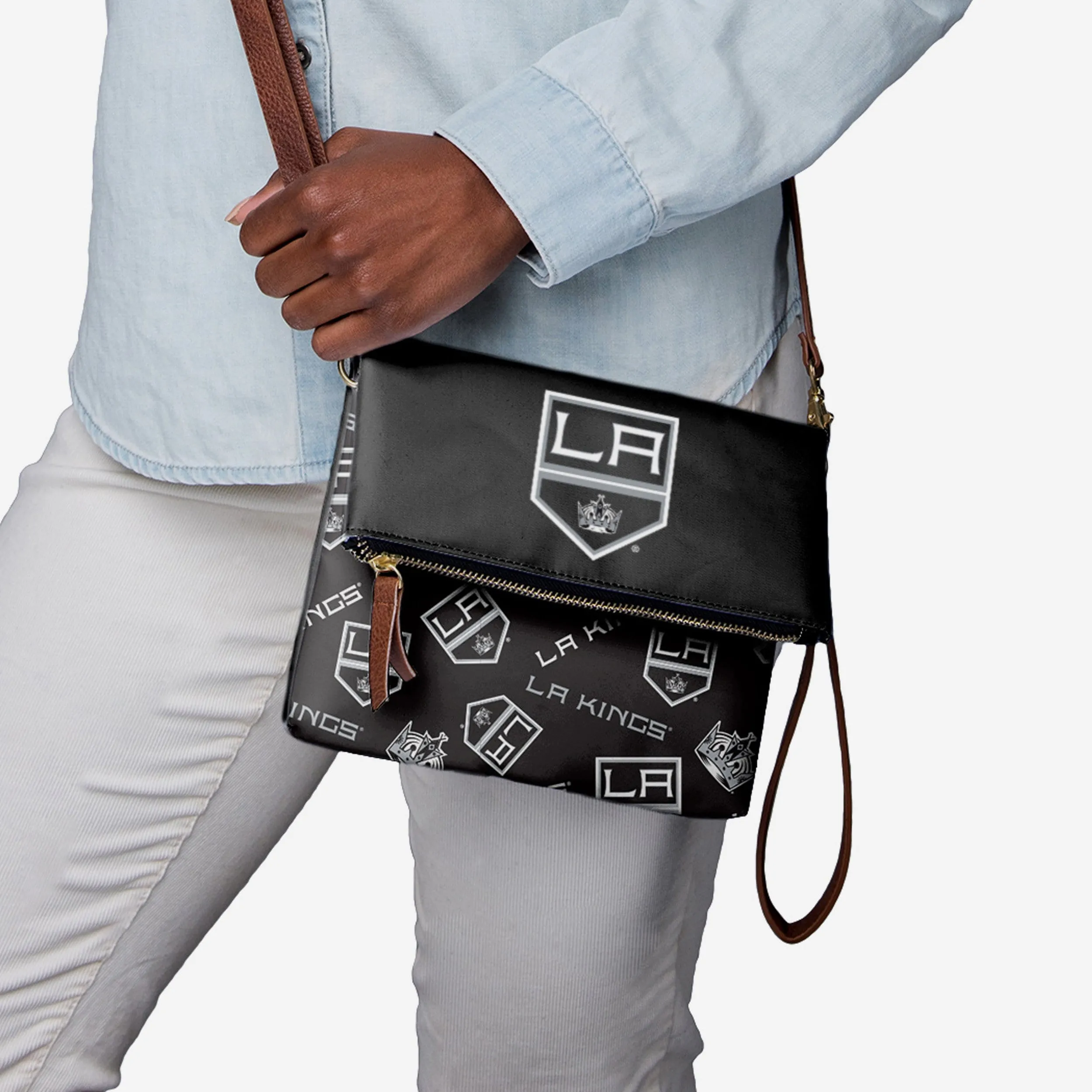 Los Angeles Kings Printed Collection Foldover Tote Bag