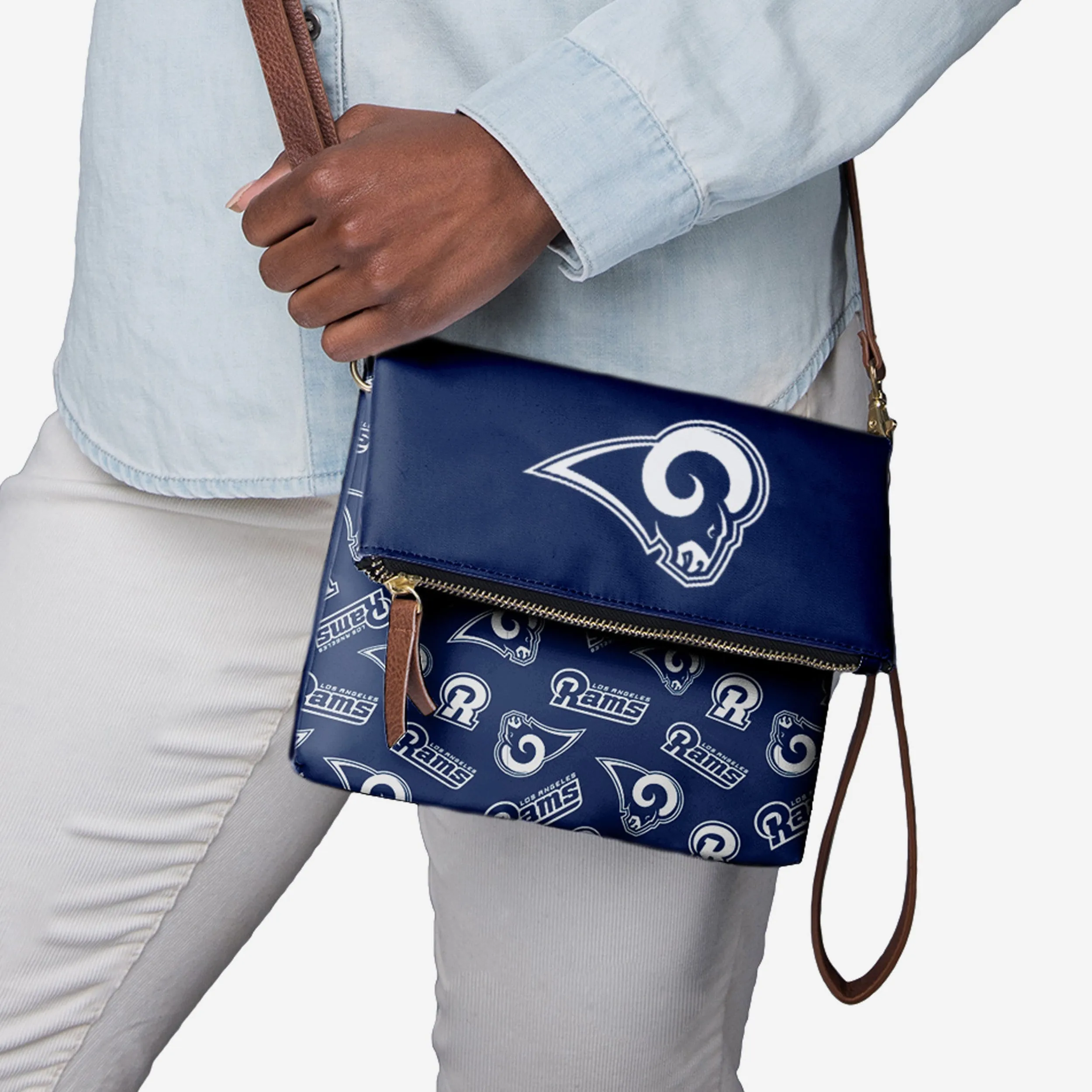 Los Angeles Rams Printed Collection Foldover Tote Bag