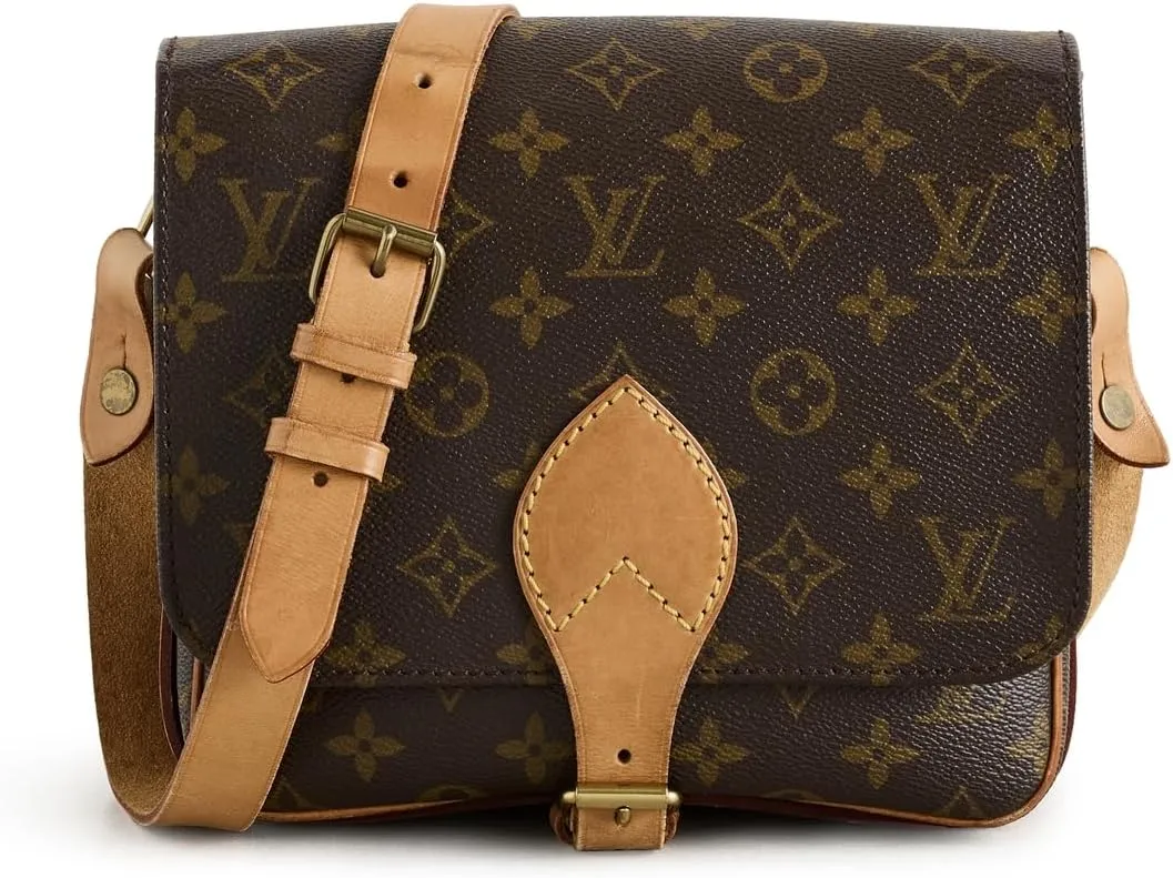 Louis Vuitton Women's Pre-Loved Monogram Cartouchiere MM Saddle Bag