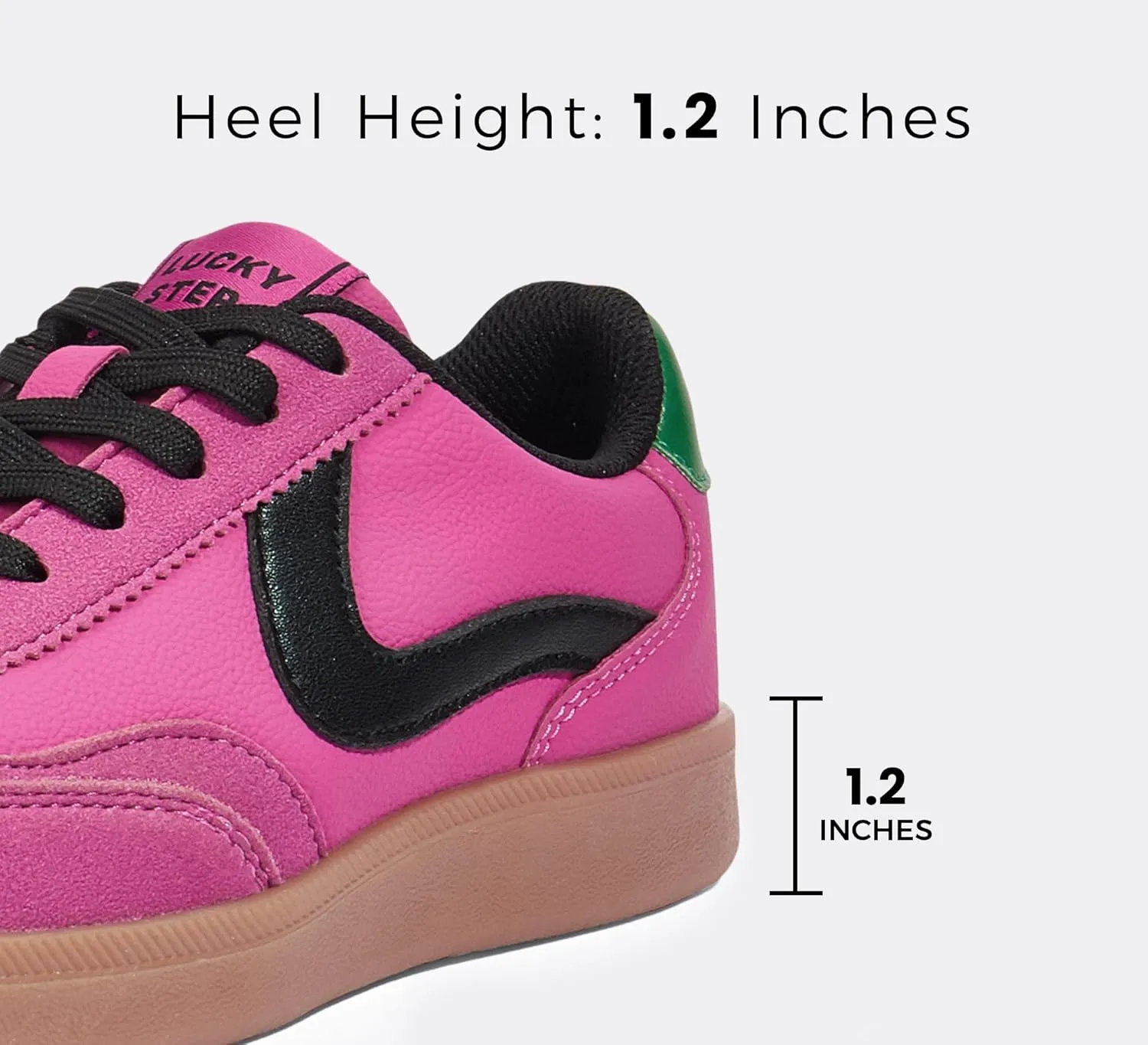 LUCKY STEP Women's Retro Fashion Sneakers Classic Casual Walking Shoes Non Slip Comfort Skate Shoes