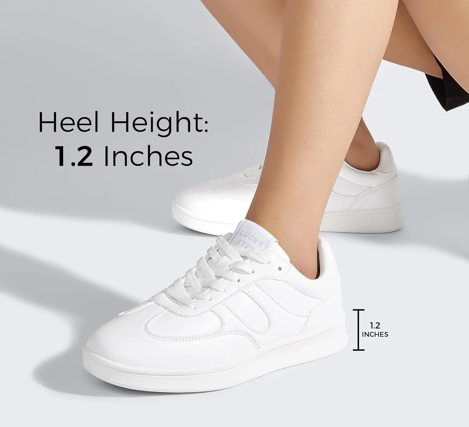 LUCKY STEP Women's Retro Fashion Sneakers Classic Casual Walking Shoes Non Slip Comfort Skate Shoes
