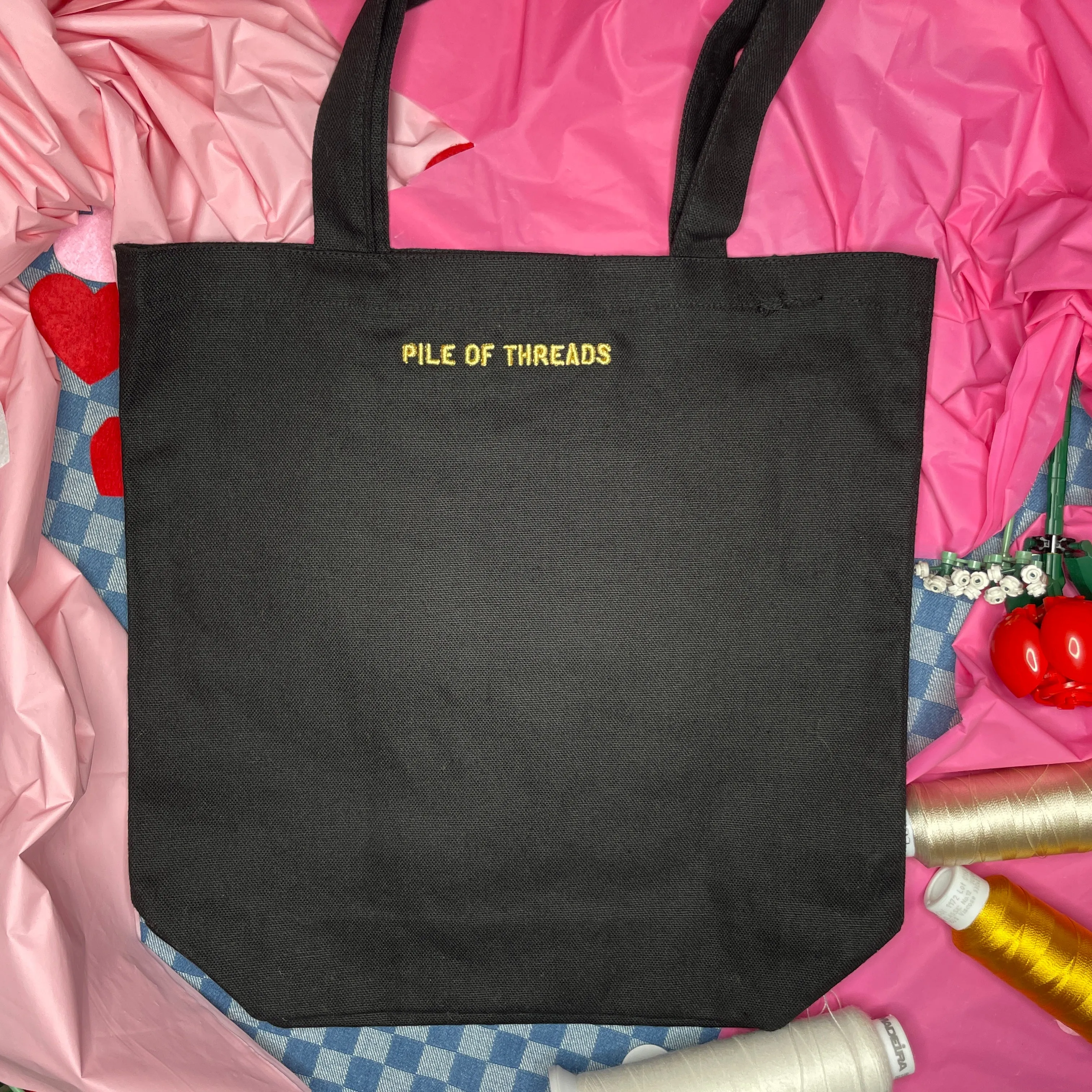 LUVR GRL IRL Burning Love Totes