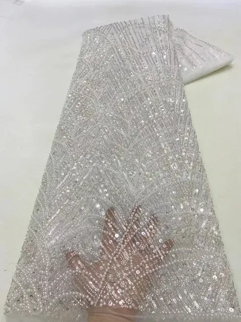 Luxury Arabic Champagne Sequined Pearls Evening Dresses Mermaid Strapless Beaded With Sleeves Formal Prom Party Gowns Vestidos