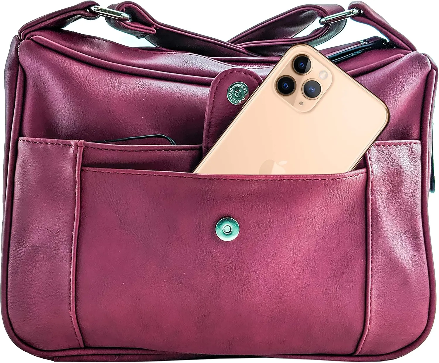 Magnum Concealed Carry Crossbody Handbag Gun Purse & Shoulder Bag with Adjustable Strap