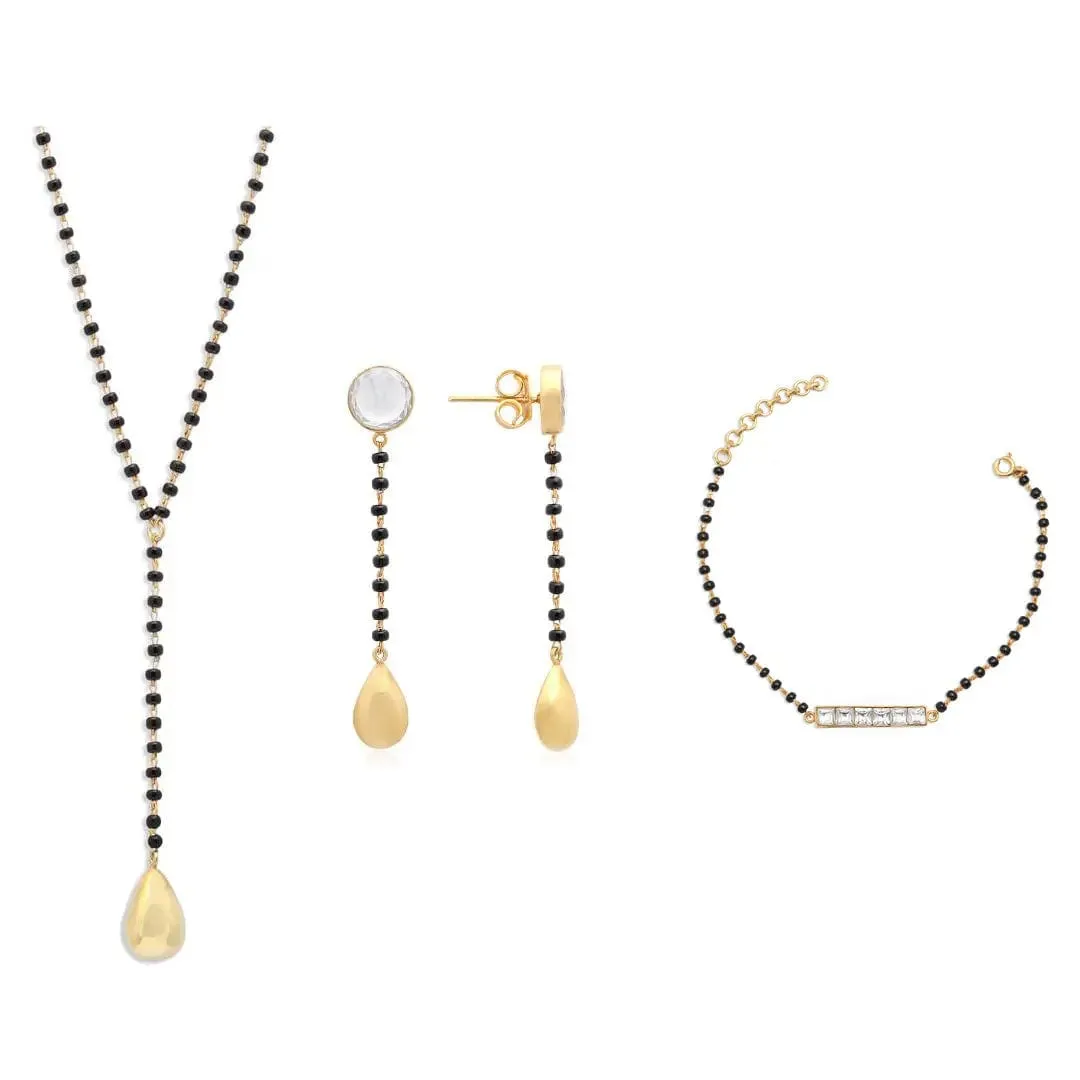 Mangalsutra Set In Silver 92.5