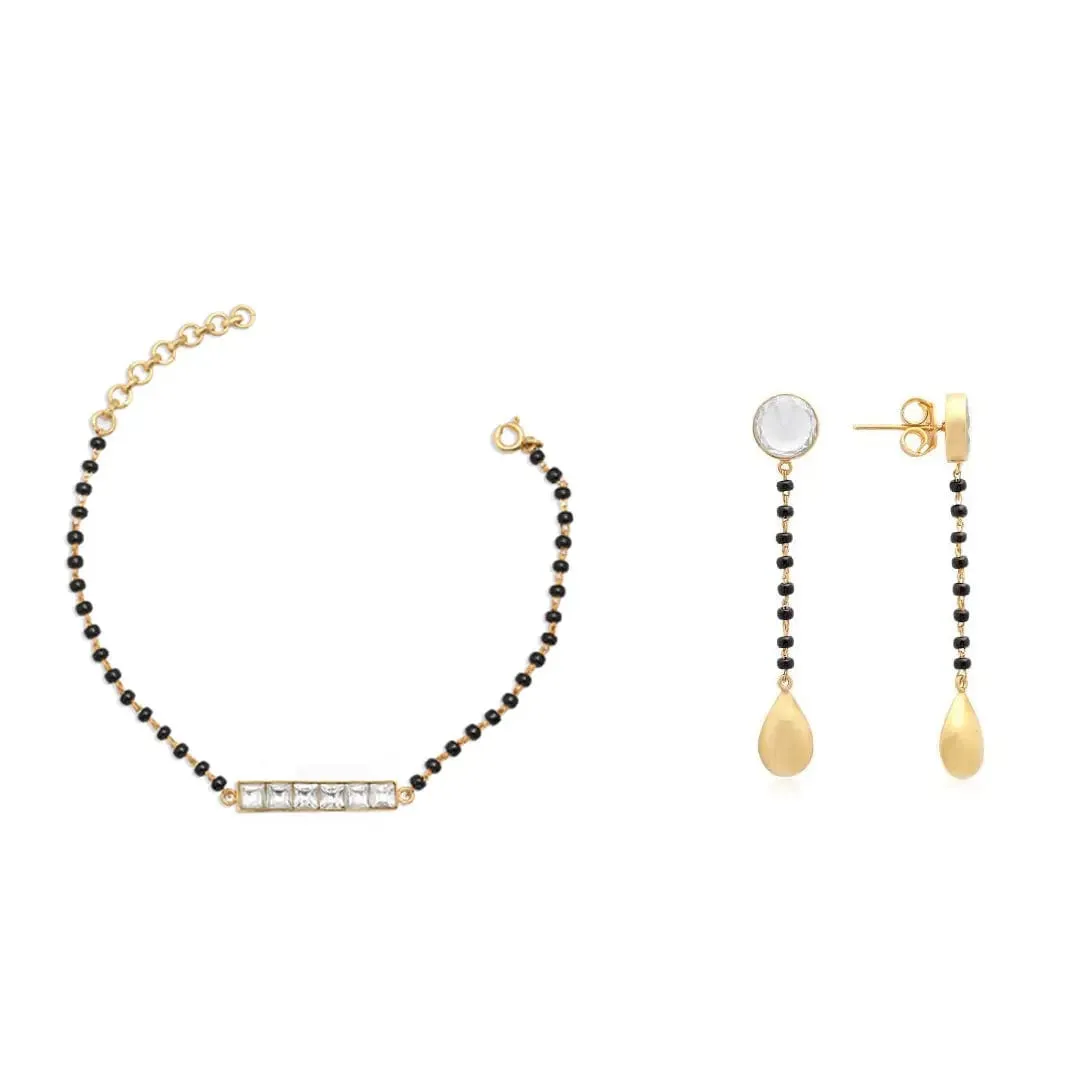 Mangalsutra Set In Silver 92.5