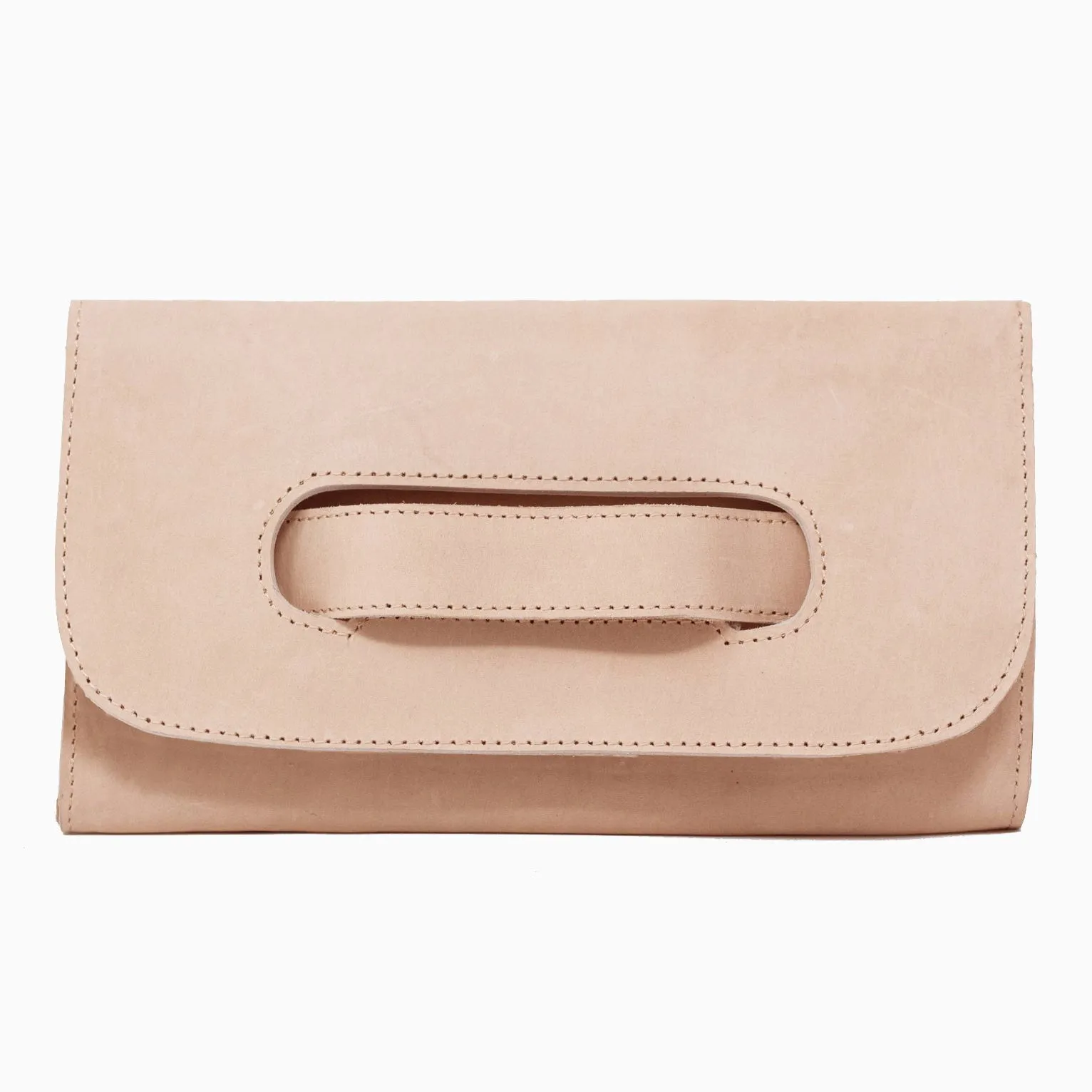 Mare Handled Leather Clutch