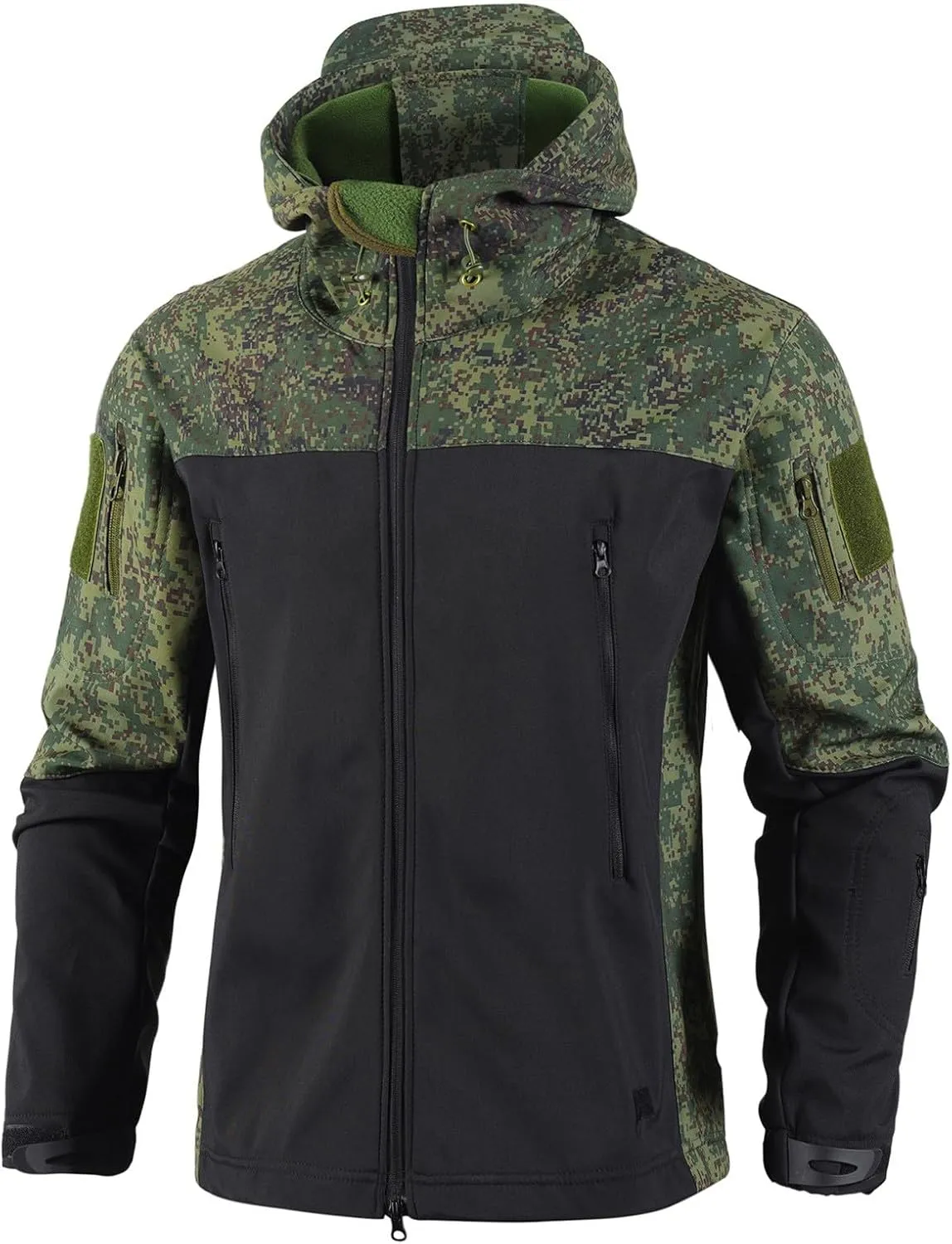 Men Rain Jacket Waterproof Breathable Lightweight Raincoat with Drawstring Hood for Outdoor Travel Hiking Windbreaker