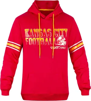 Mens City Football Athletic Fleece Hoodies Pullover Stripes Sweatshirts