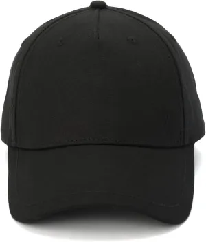 Men's Embroidered Ramskull Baseball Cap, Hat with Adjustable Strap, 100% Cotton, Black