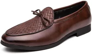 Men's Luxury Dress Shoes Formal Business Slip On Leather Oxfords Double Buckle Brogue Oxfords for Men