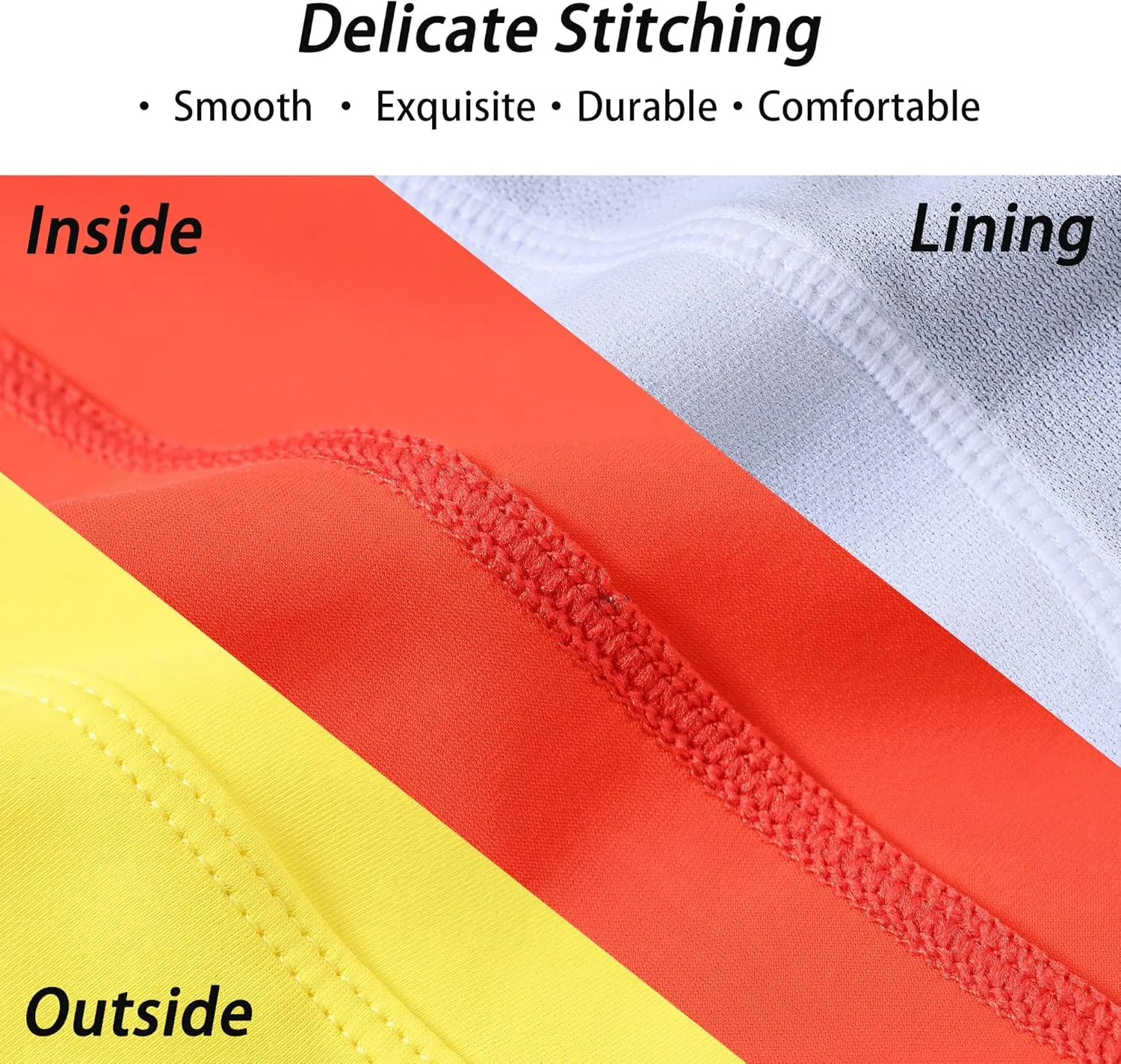 Men's Swimwear Adjustable Drawstring Double Layer Lined Bulge Pouch Swim Trunks Swimsuit Square Leg