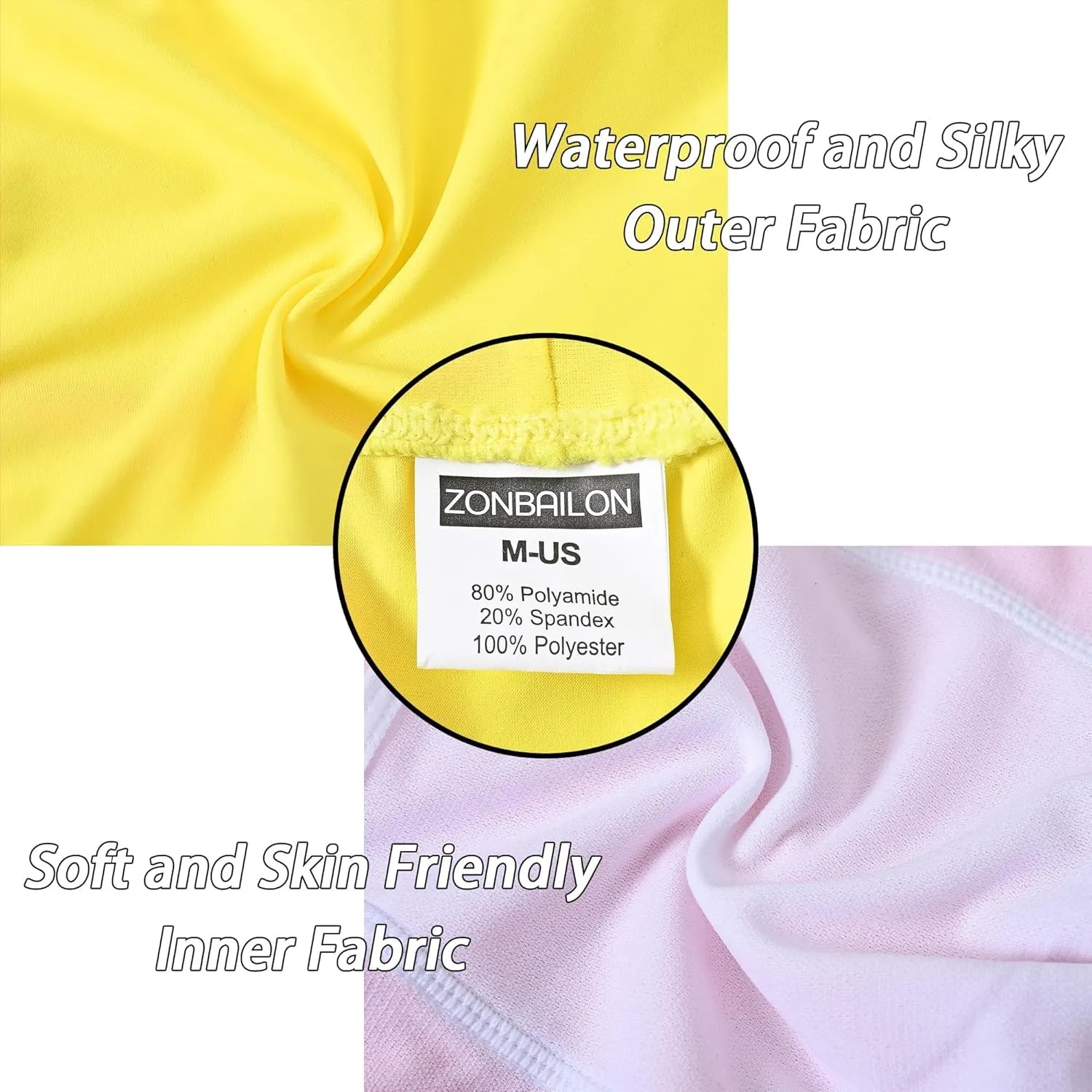 Men's Swimwear Adjustable Drawstring Double Layer Lined Bulge Pouch Swim Trunks Swimsuit Square Leg