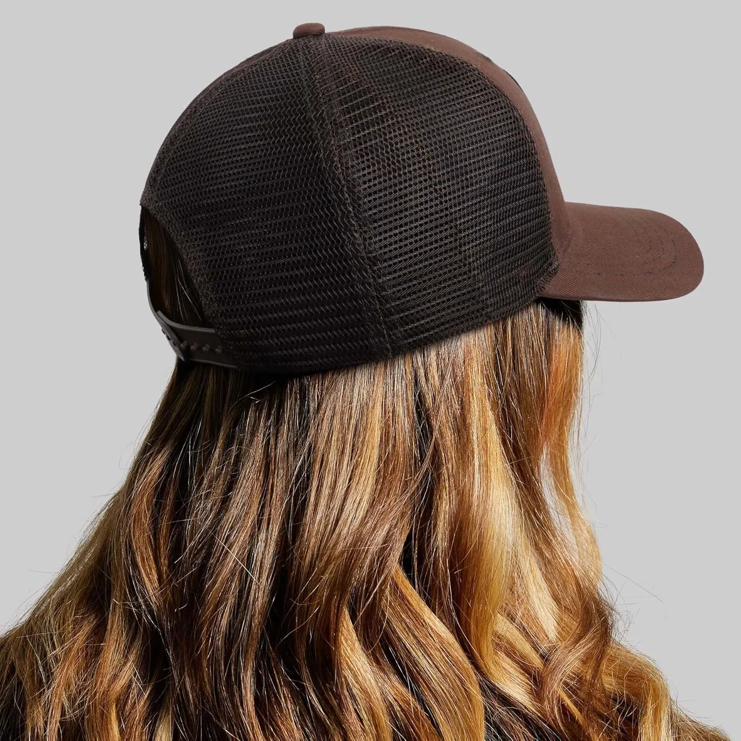 Mesh Bigfoot Hat Leather Cap for Men- Great Snapback Closure Sasquatch Hat for Hunting & Hiking