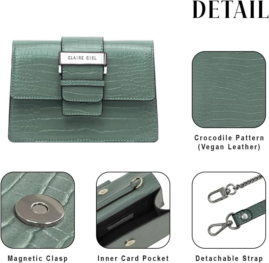 Miel Bag F Woman HandBags Cross and Shoulder Bag, Crocodile Texture, Two Strap Style