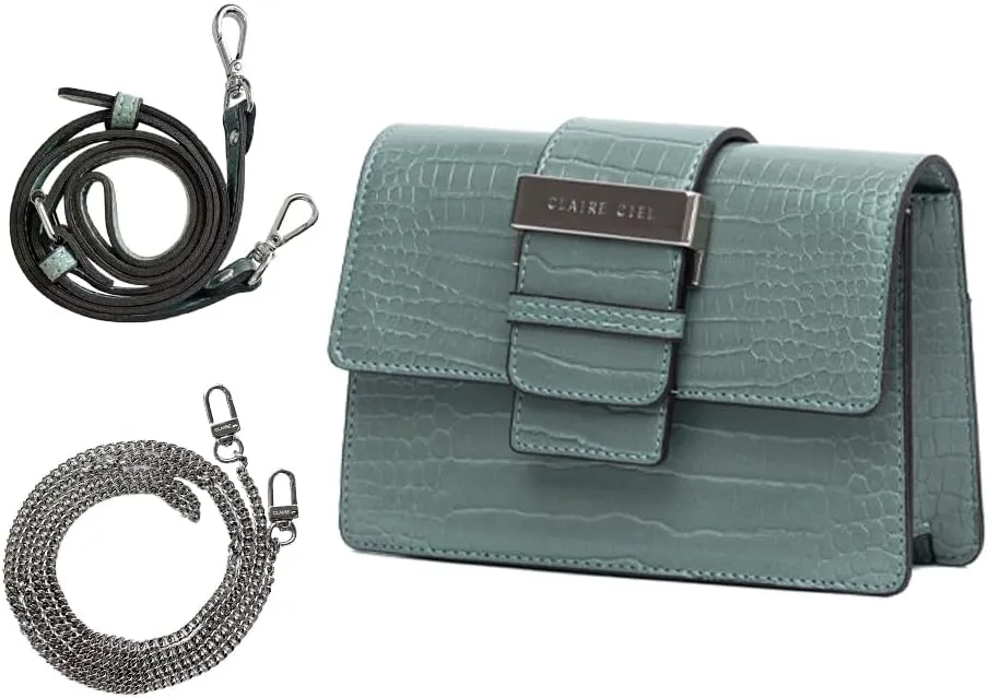 Miel Bag F Woman HandBags Cross and Shoulder Bag, Crocodile Texture, Two Strap Style